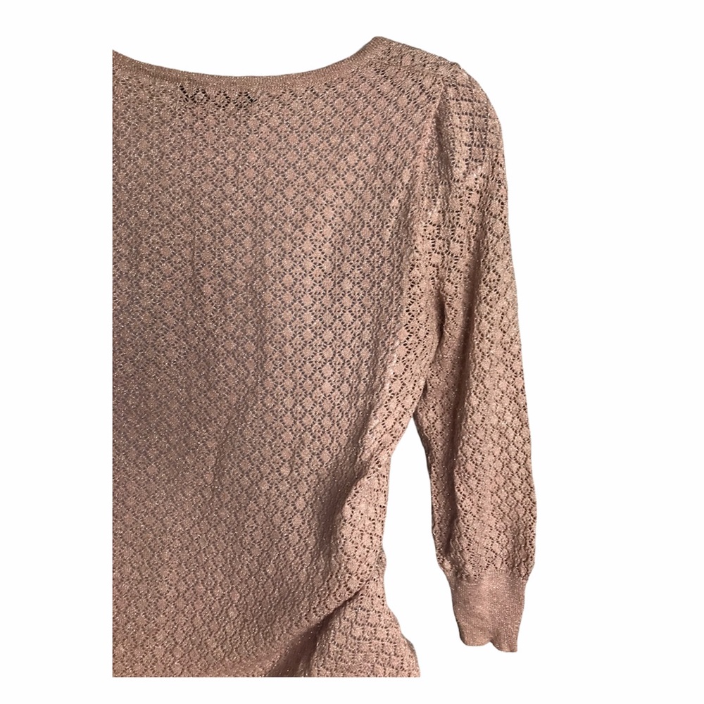 The Limited | Pink Metallic Crochet Top - Picture 9 of 9